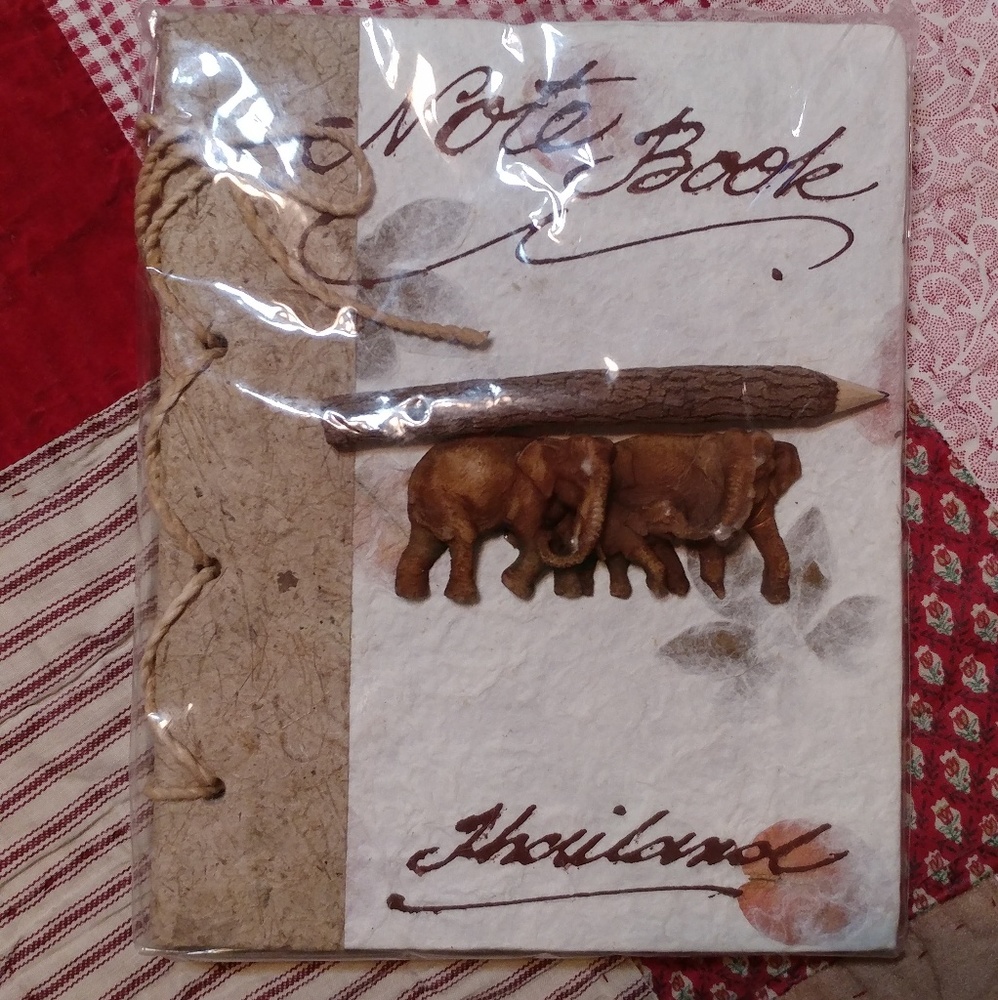 Natural paper and pencil notebook